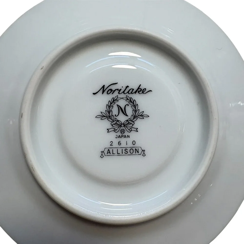 Noritake Allison VINTAGE 2610 Coffee Pot 12 Cups/Saucers Set Gold‎ Trim Japan